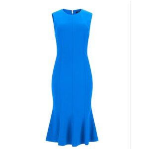 Guess Marciano alba dress fit flare blue retro 90s retro classic sz 6‎